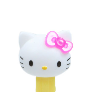 PEZ - Hello Kitty - Hello Kitty - White Head Pink Crystal Bow