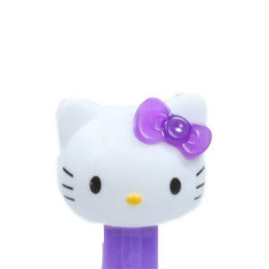 PEZ - Hello Kitty - Hello Kitty - White Head Purple Crystal Bow