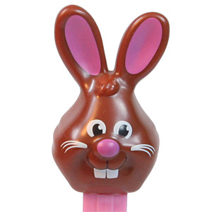 PEZ - Easter - Bunny - Brown Head, white whiskers, buckteeth - E