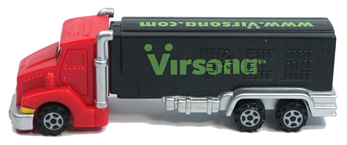 PEZ - Advertising Virsona - Tanker - Red cab, black trailer