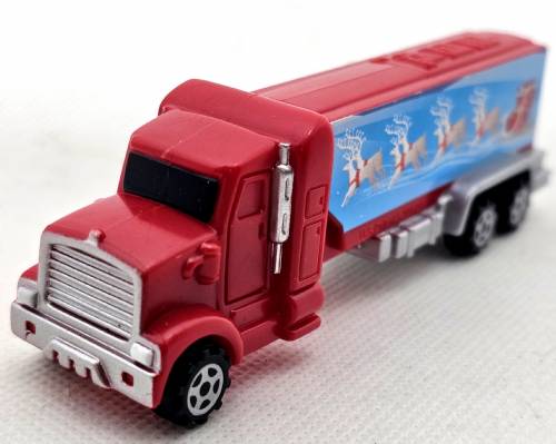 PEZ - Christmas - Christmas Truck - Red cab, red trailer, xmas print