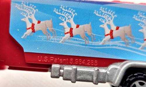 PEZ - Christmas - Christmas Truck - Red cab, red trailer, xmas print