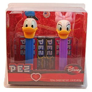PEZ - Valentines Gift Set - Donald & Daisy Gift Set