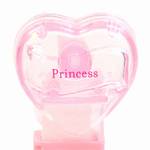 PEZ - Princess  Nonitalic Pink on Crystal Pink on White hearts on pink