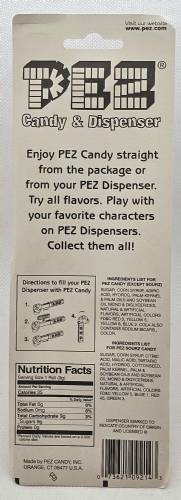 PEZ - Hearts - Valentine - Dream - Italic Black on Maroon