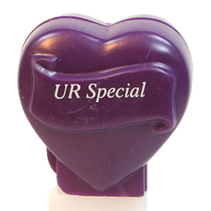 PEZ - Valentine - UR Special - Italic White on Dark Purple