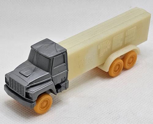 PEZ - Trucks - Misfits - Cab #R1 - Silver Cab, Orange Wheels - B