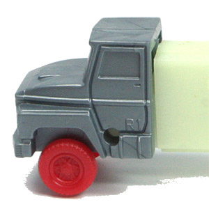 PEZ - Trucks - Misfits - Cab #R1 - Silver Cab, Red Wheels - B
