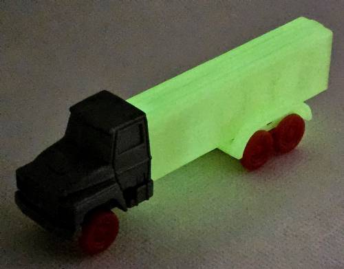 PEZ - Trucks - Misfits - Cab #R1 - Silver Cab, Red Wheels - B