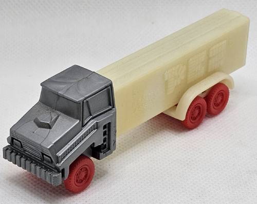 PEZ - Trucks - Misfits - Cab #R2 - Silver Cab, Red Wheels - B