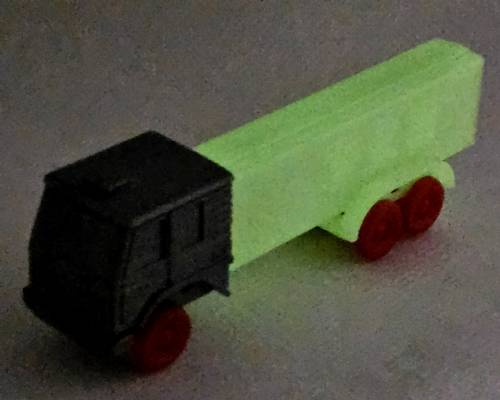 PEZ - Trucks - Misfits - Cab #R4 - Silver Cab, Red Wheels - B