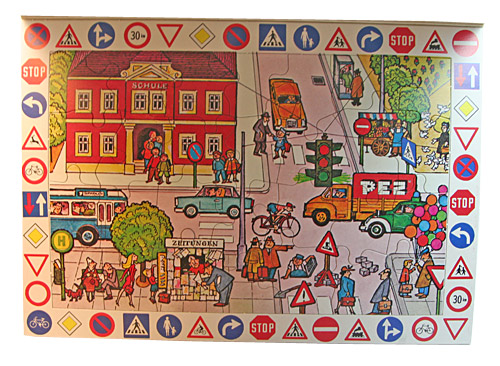 PEZ - Games and Puzzles - Pez Puzzle Verkehrserziehung - 28 Pieces
