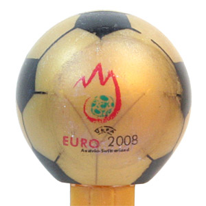 PEZ - Soccer - Euro 2008 - Euro Gold Soccer Ball 2008 Logo