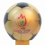 PEZ - Euro Gold Soccer Ball 2008 Logo   on Euro 2008
