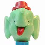 PEZ - Big Top Elephant (Flat Hat)  Pink/Red/Red