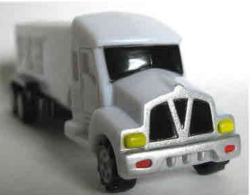 PEZ - Series E - Truck with V-Grill - White cab, white trailer