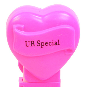 PEZ - Valentine - UR Special - Nonitalic Black on Hot Pink