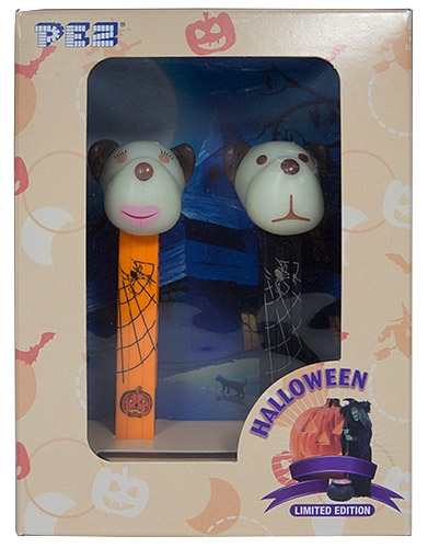 PEZ - AWL / SOS - Halloween 2011 - Barky Brown - White GITD Head