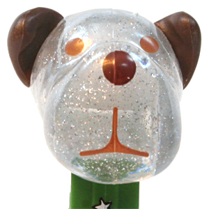 PEZ - AWL / SOS - Christmas 2011 - Barky Brown - Crystal Glitter Head