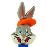 PEZ - Bugs Bunny "Footballer Bugs"  Eyes Half Open on Blue with Balls