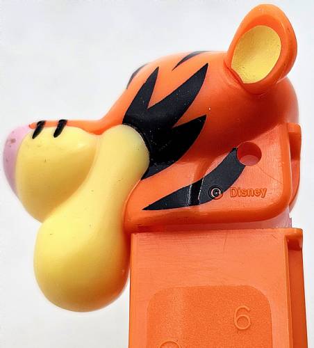 PEZ - Winnie the Pooh - Tigger - Orange Neck, pink nose - A