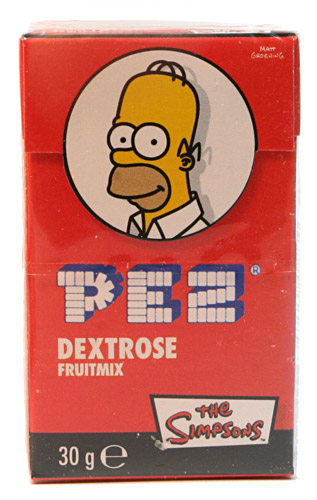 PEZ - Dextrose Packs - Simpsons Homer