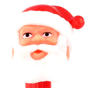 PEZ - Christmas - Santa Claus - Pink Head, Red Hat - D