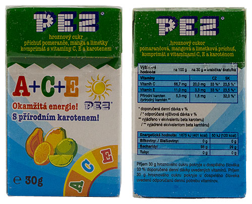 PEZ - Dextrose Packs - ACE - green