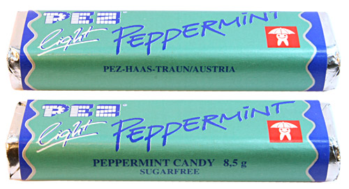 PEZ - Recent Types - Peppermint - Peppermint Light - R 05.1