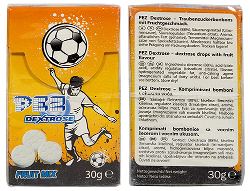 PEZ - Dextrose Packs - Soccer Player