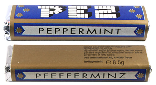PEZ - Peppermint - Peppermint - without lets-pez.com logo