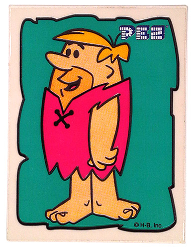 PEZ - Stickers - Flintstones - Small Single Border - Barney Rubble