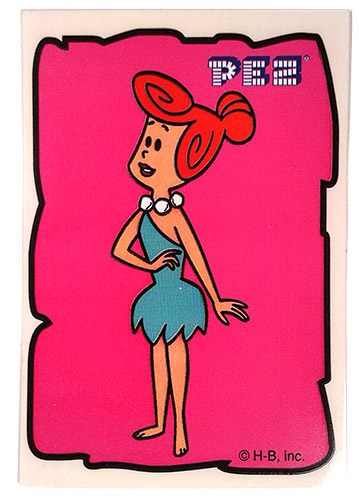 PEZ - Stickers - Flintstones - Large - Wilma Flintstone
