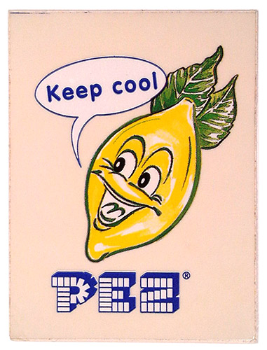 PEZ - Stickers - Fruits - Lemon - Transparent Background