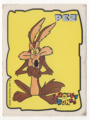 PEZ - Stickers - Looney Tunes - White border - Coyote
