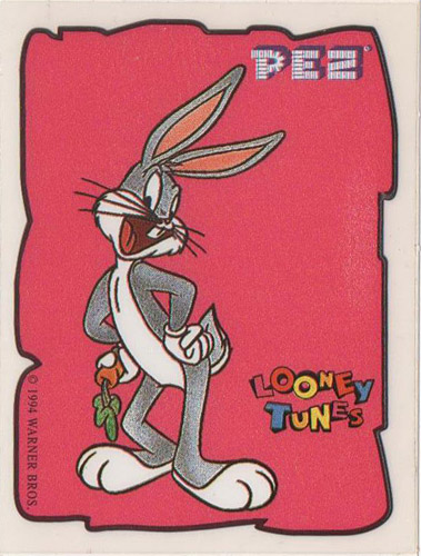 PEZ - Stickers - Looney Tunes - White border - Bugs Bunny