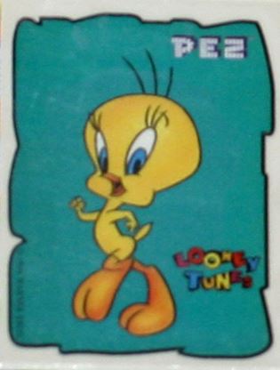 PEZ - Stickers - Looney Tunes - White border - Tweety