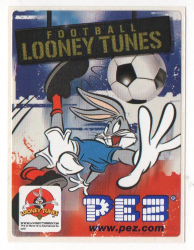 PEZ - Stickers - Looney Tunes Football - Bugs Bunny - Blue Dress