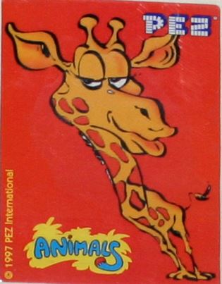 PEZ - Stickers - Safari Animals - Giraffe
