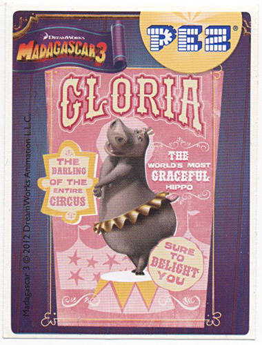 PEZ - Stickers - Madagascar 3 - Poster of Gloria