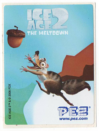 PEZ - Stickers - Ice Age 2 - Squirrel
