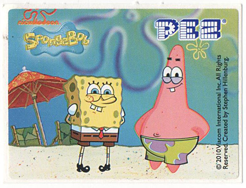 PEZ - SpongeBob SquarePants - 2010 - SpongeBob and Patrick Star with sunshade