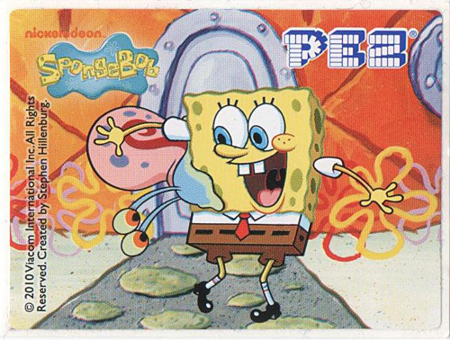 PEZ - SpongeBob SquarePants - 2010 - Gary and SpongeBob with door