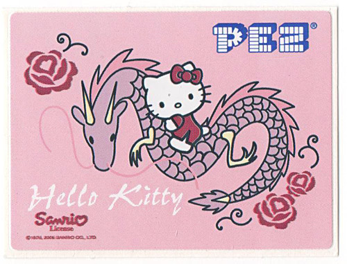 PEZ - Stickers - Hello Kitty - 2008 - Dragon