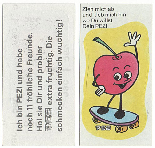 PEZ - Stickers - Crazy Fruits - Cherry skating