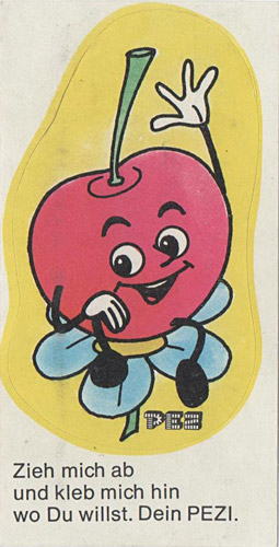 PEZ - Stickers - Crazy Fruits - Cherry flower
