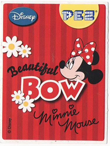 PEZ - Stickers - Mickey & Minnie - Minnie - beautiful bow