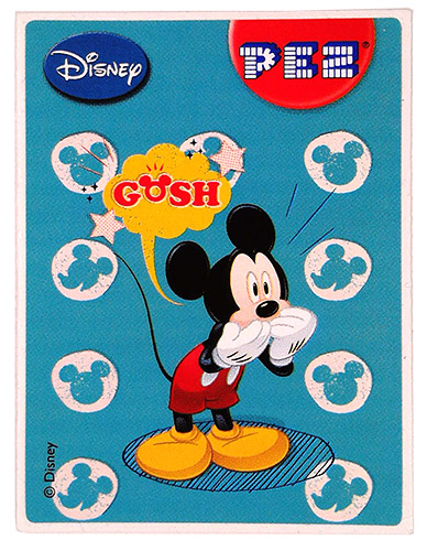 PEZ - Stickers - Mickey & Minnie - Mickey - gosh gulp
