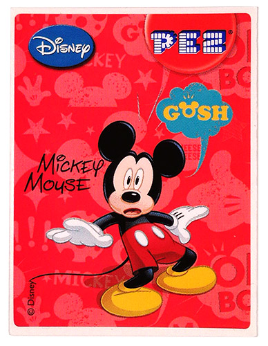 PEZ - Stickers - Mickey & Minnie - Mickey - gosh scared