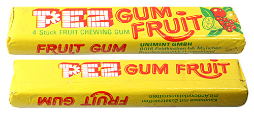 PEZ - Elongated Packs - Gum - Gum Fruit